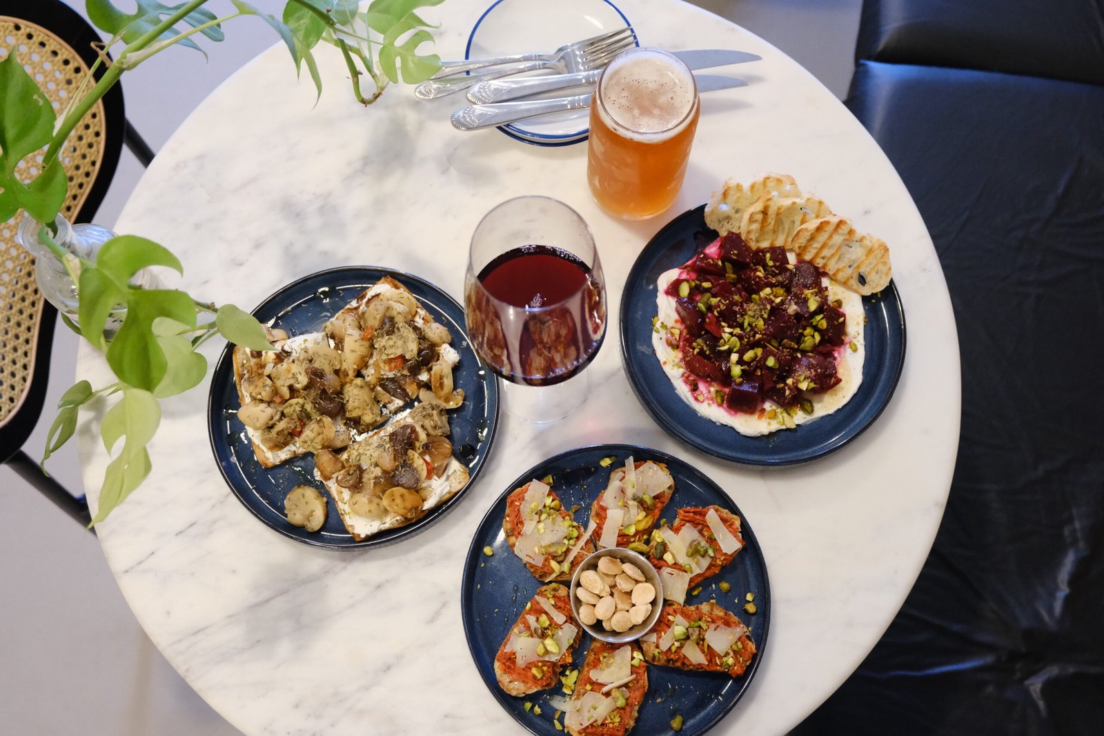 Food at Preservation Natural Wines